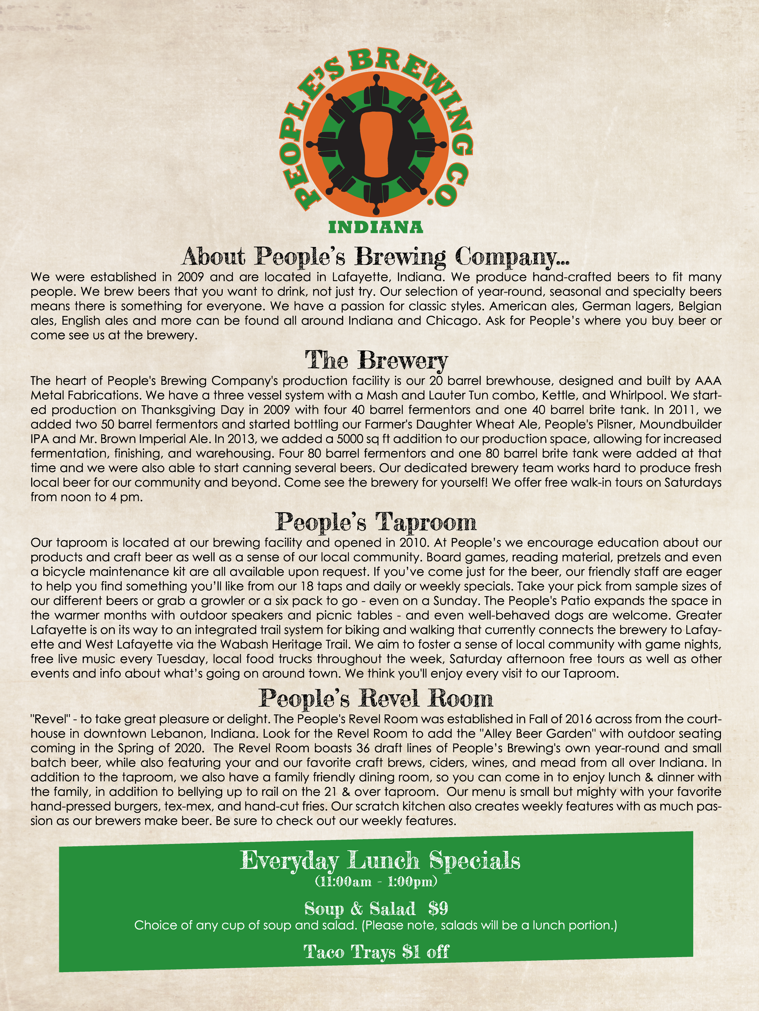 Revel Room Menu Image Right – People Brew